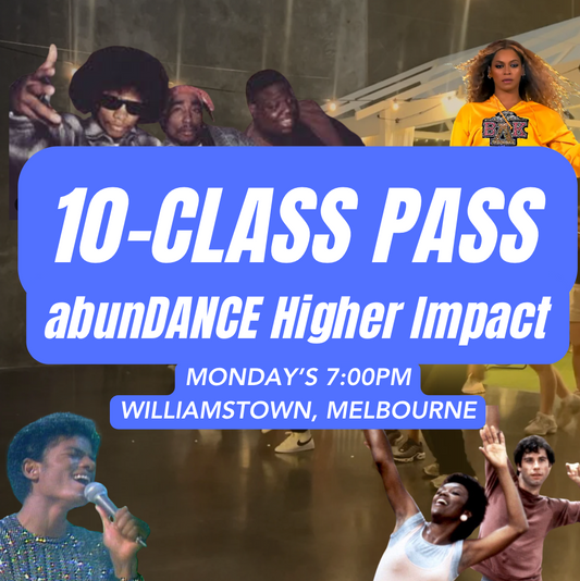 Williamstown. abunDANCE Higher Impact Dance 10-Class Pass
