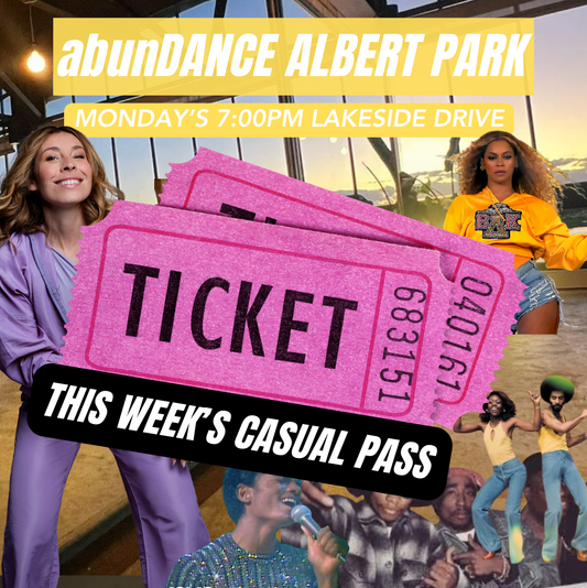 1 x Casual Class - abunDANCE Albert Park (Mon 20th Oct)